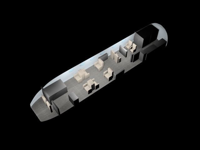 Commercial Passenger Airplane 3D model_5