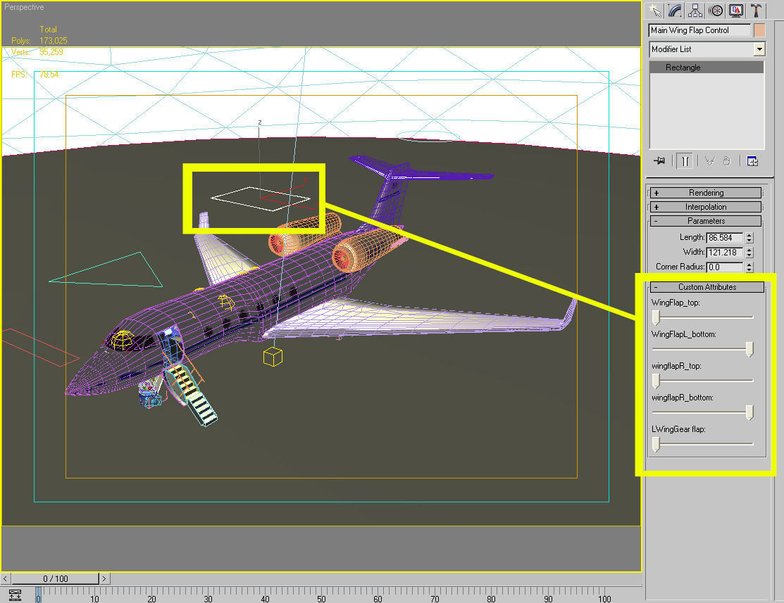 Commercial Passenger Airplane 3D model_7