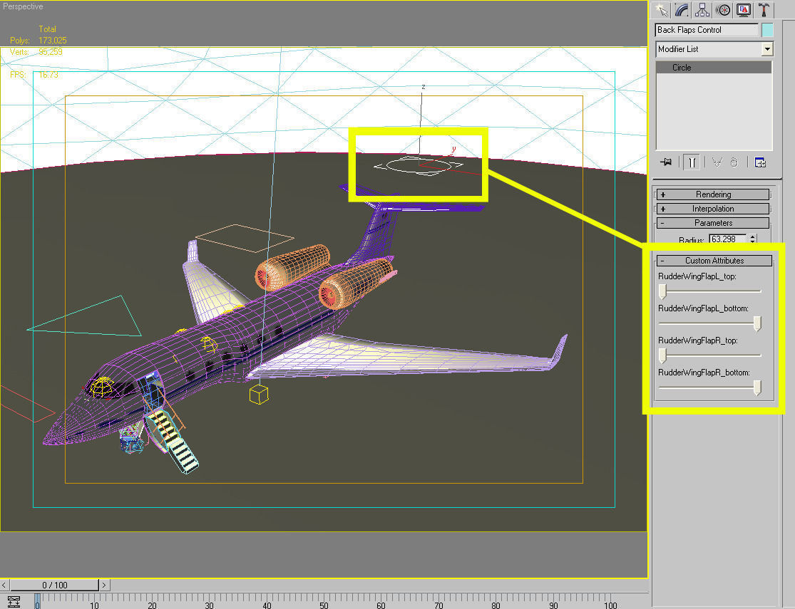 Commercial Passenger Airplane 3D model_6