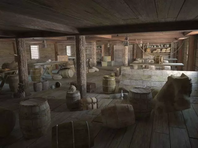 Wardroom pirate ship  3D model_0