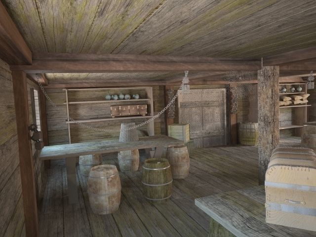 Wardroom pirate ship  3D model_6