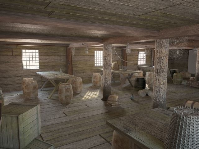 Wardroom pirate ship  3D model_3