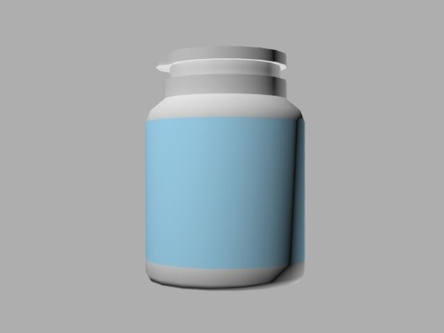 Plastic Box Free 3D model_1