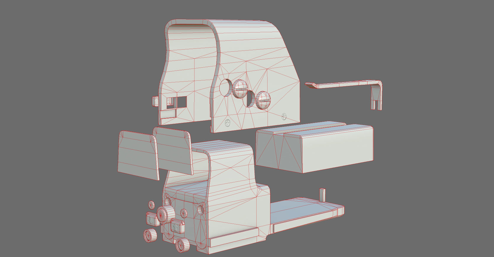 Weapon - Scope - 03 - HoloSight Low-poly 3D model_46