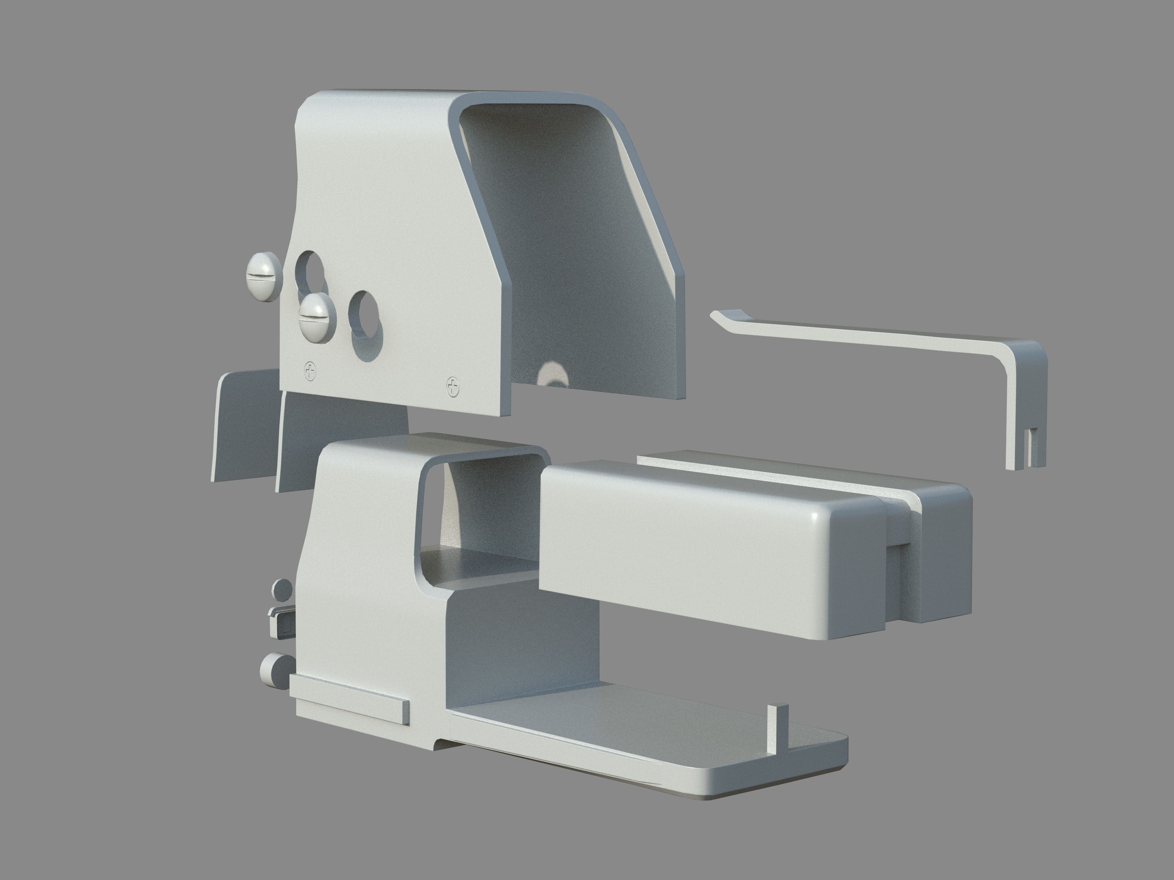 Weapon - Scope - 03 - HoloSight Low-poly 3D model_24