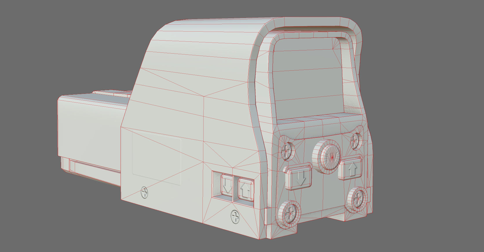 Weapon - Scope - 03 - HoloSight Low-poly 3D model_33