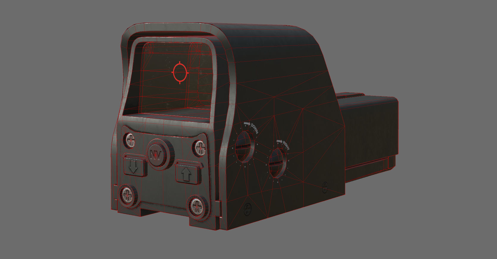 Weapon - Scope - 03 - HoloSight Low-poly 3D model_28