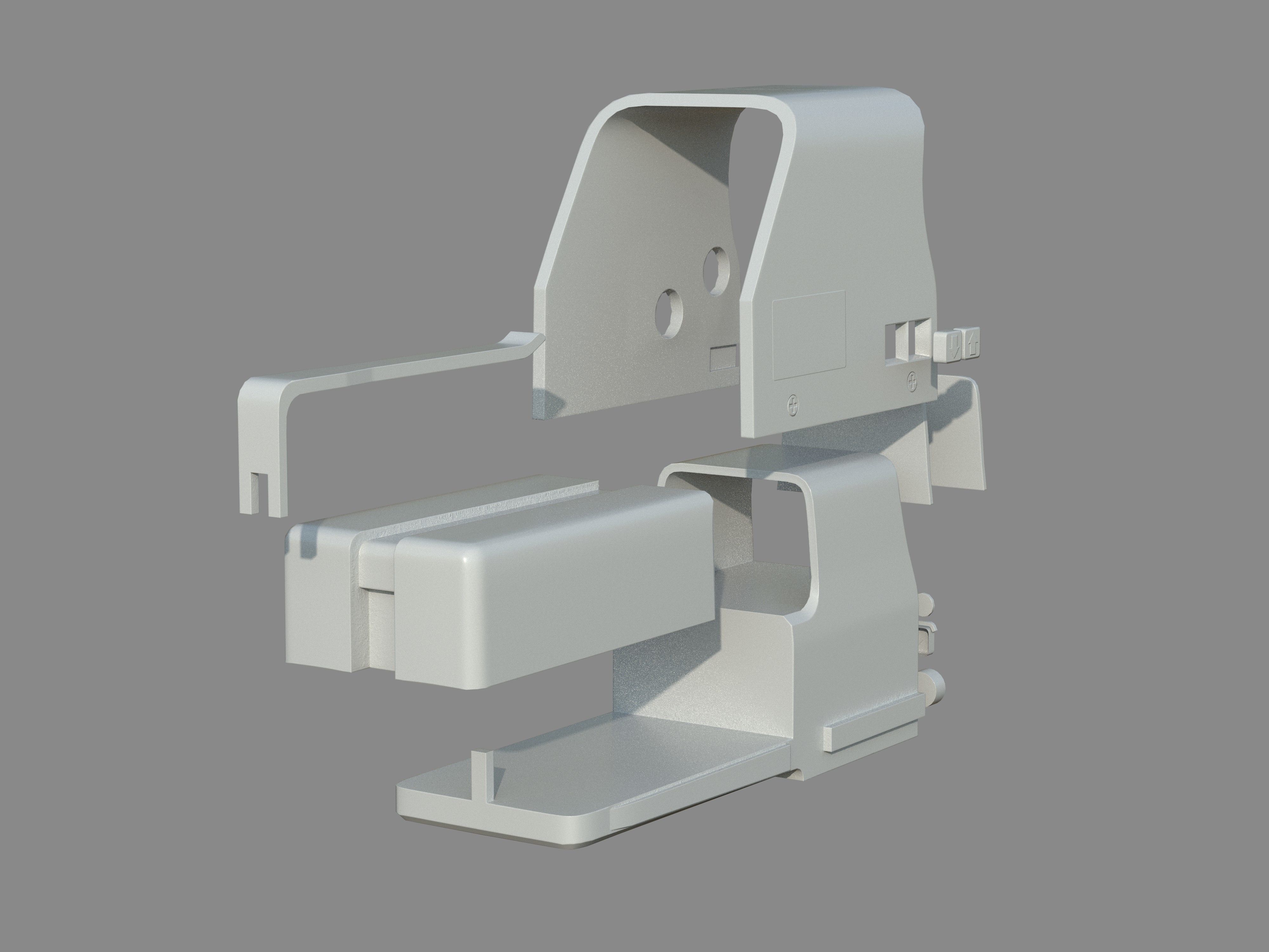 Weapon - Scope - 03 - HoloSight Low-poly 3D model_19