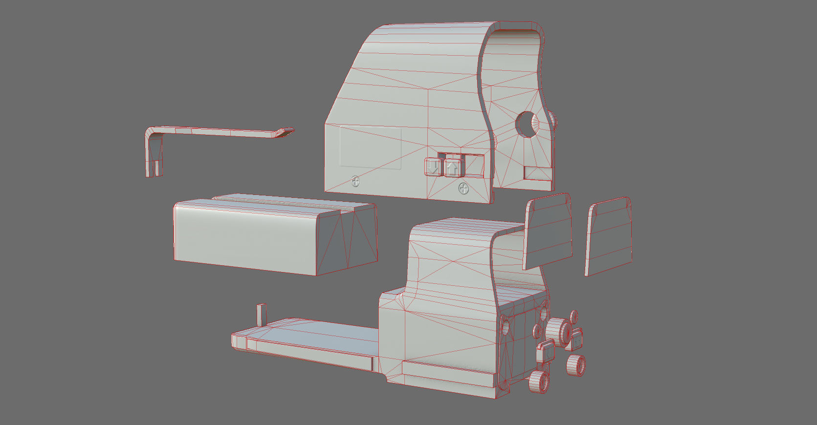 Weapon - Scope - 03 - HoloSight Low-poly 3D model_45