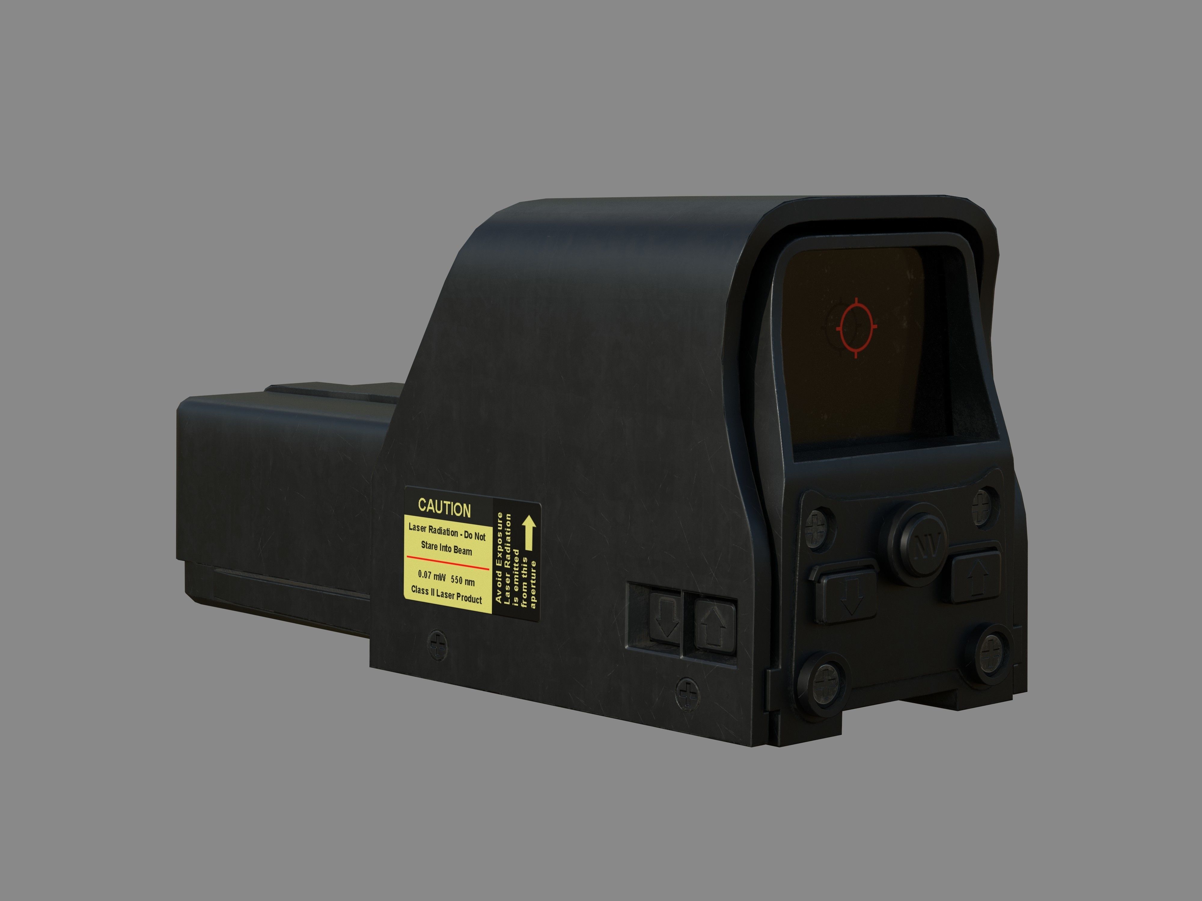 Weapon - Scope - 03 - HoloSight Low-poly 3D model_3