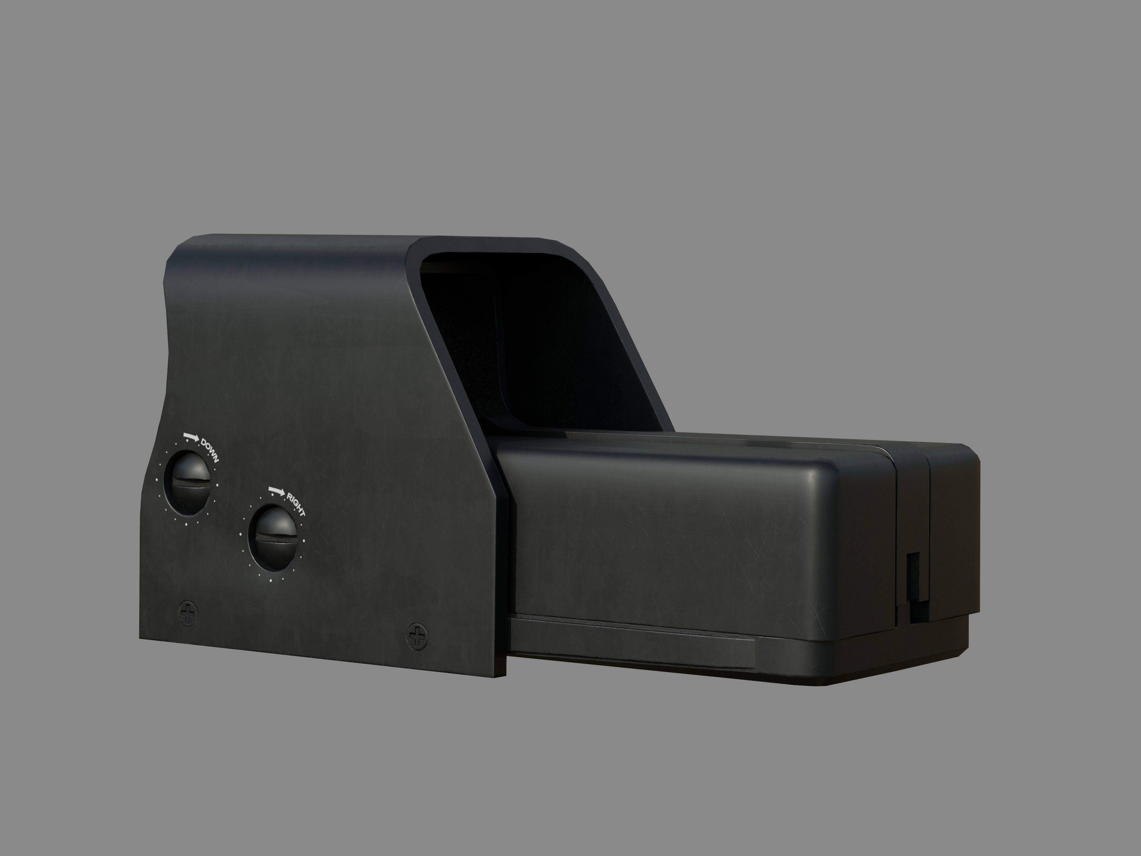 Weapon - Scope - 03 - HoloSight Low-poly 3D model_6