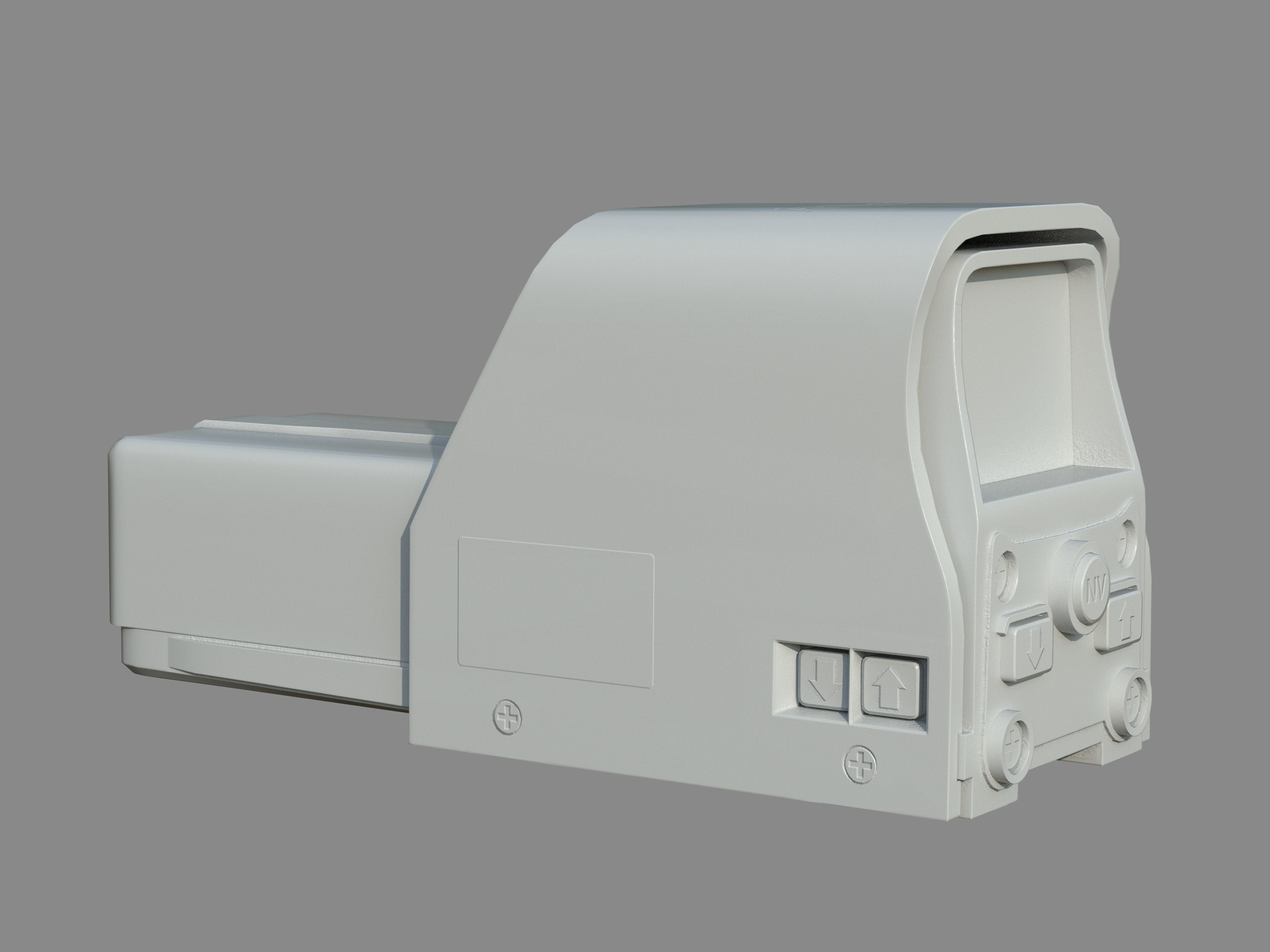 Weapon - Scope - 03 - HoloSight Low-poly 3D model_9