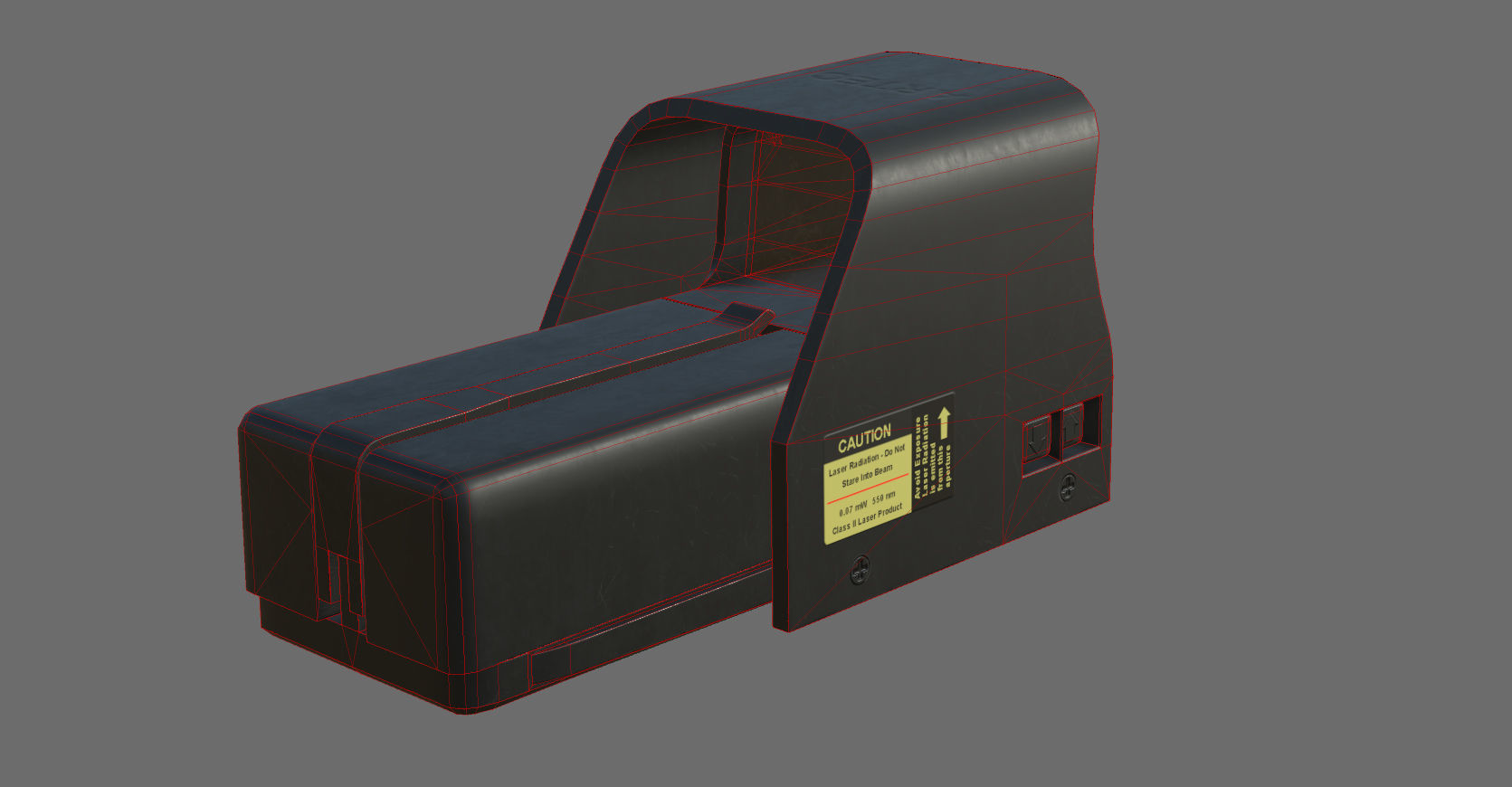 Weapon - Scope - 03 - HoloSight Low-poly 3D model_25