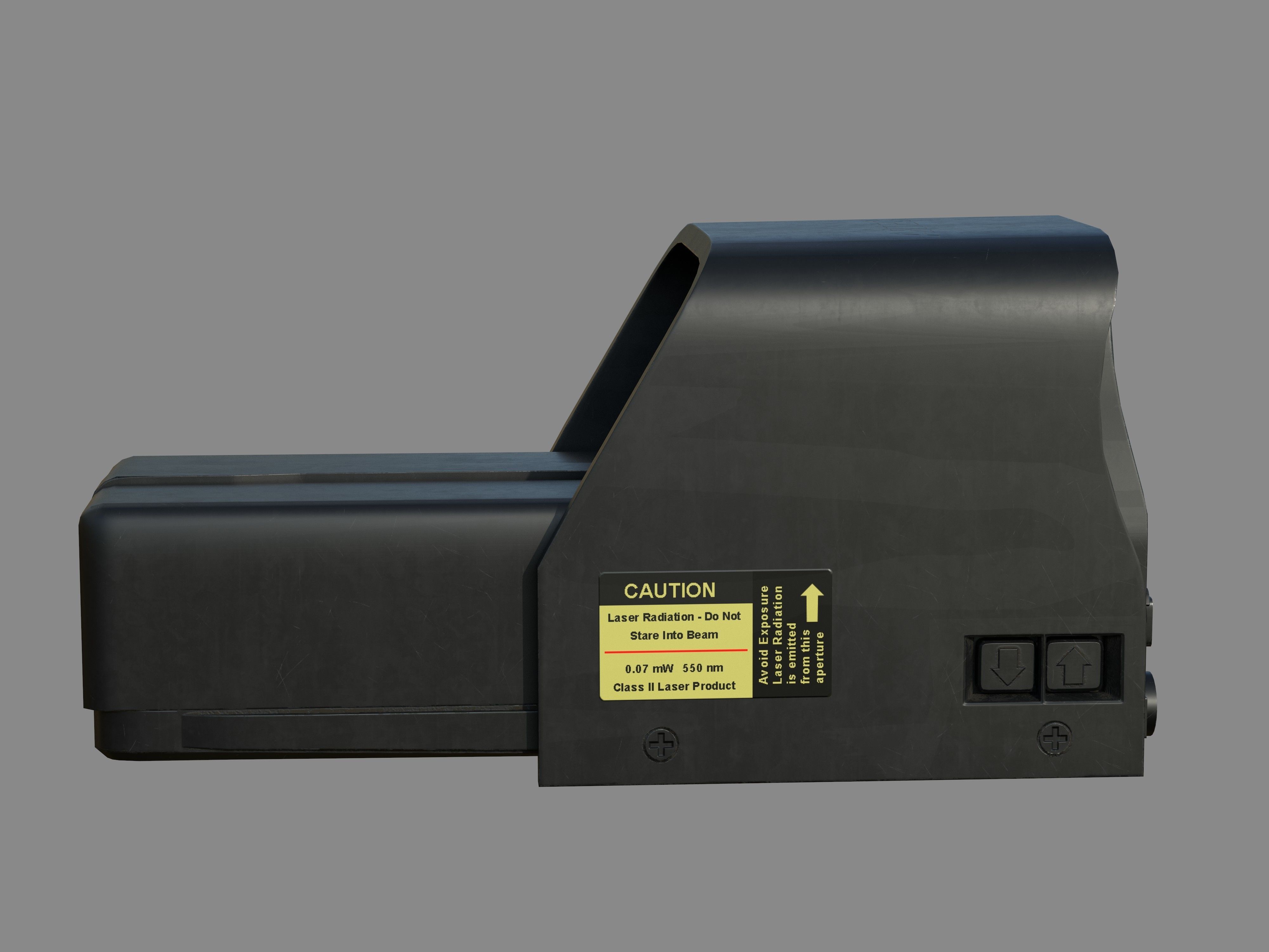 Weapon - Scope - 03 - HoloSight Low-poly 3D model_2