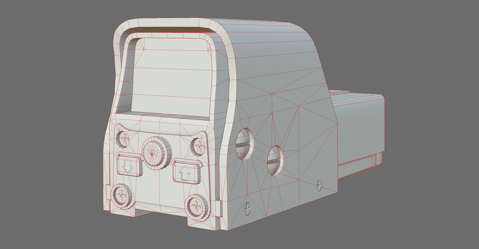 Weapon - Scope - 03 - HoloSight Low-poly 3D model_34