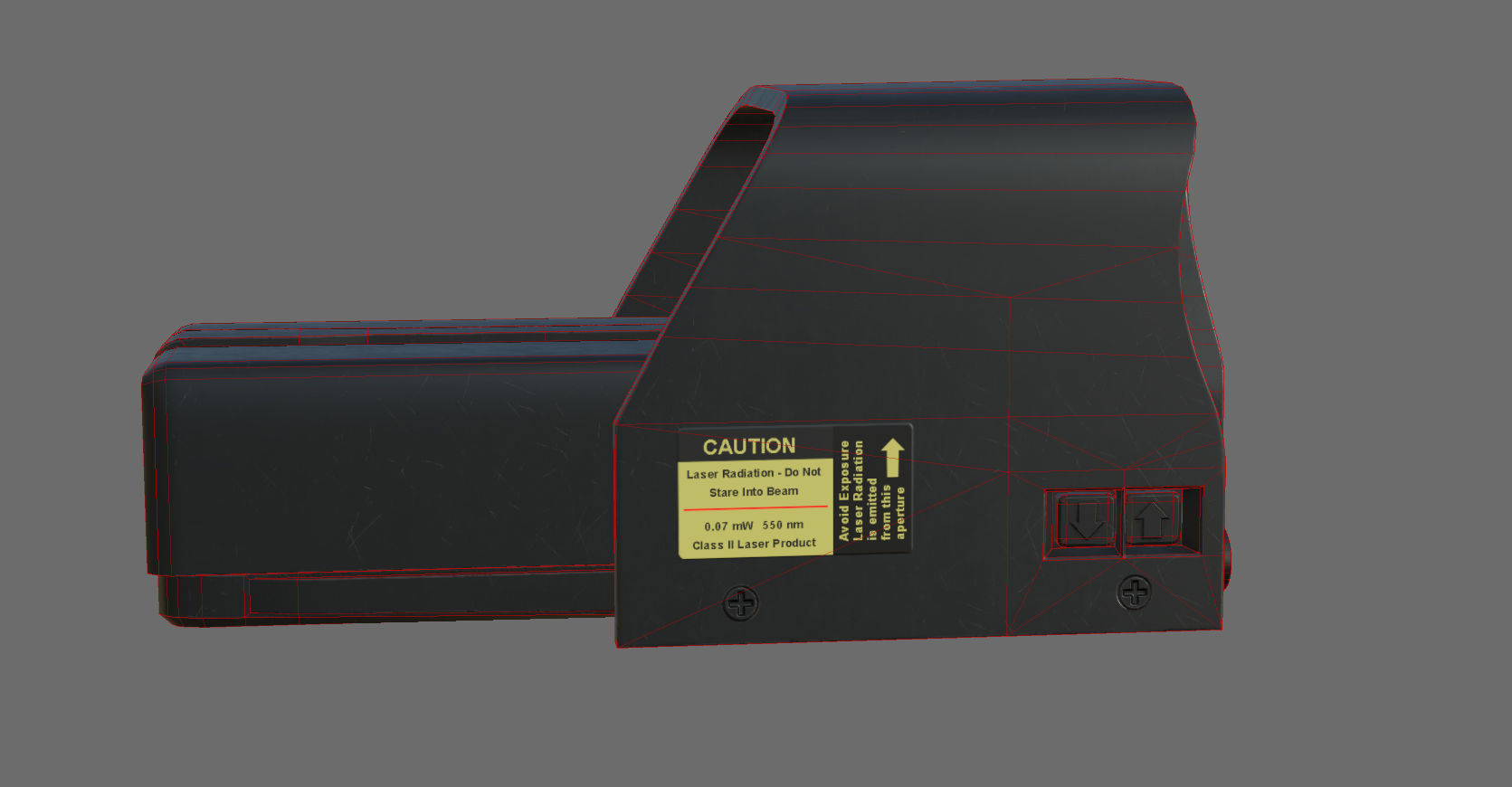 Weapon - Scope - 03 - HoloSight Low-poly 3D model_26