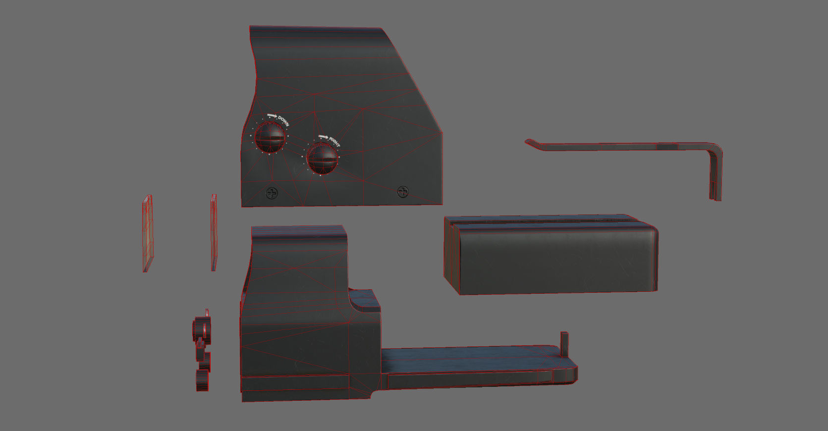 Weapon - Scope - 03 - HoloSight Low-poly 3D model_41