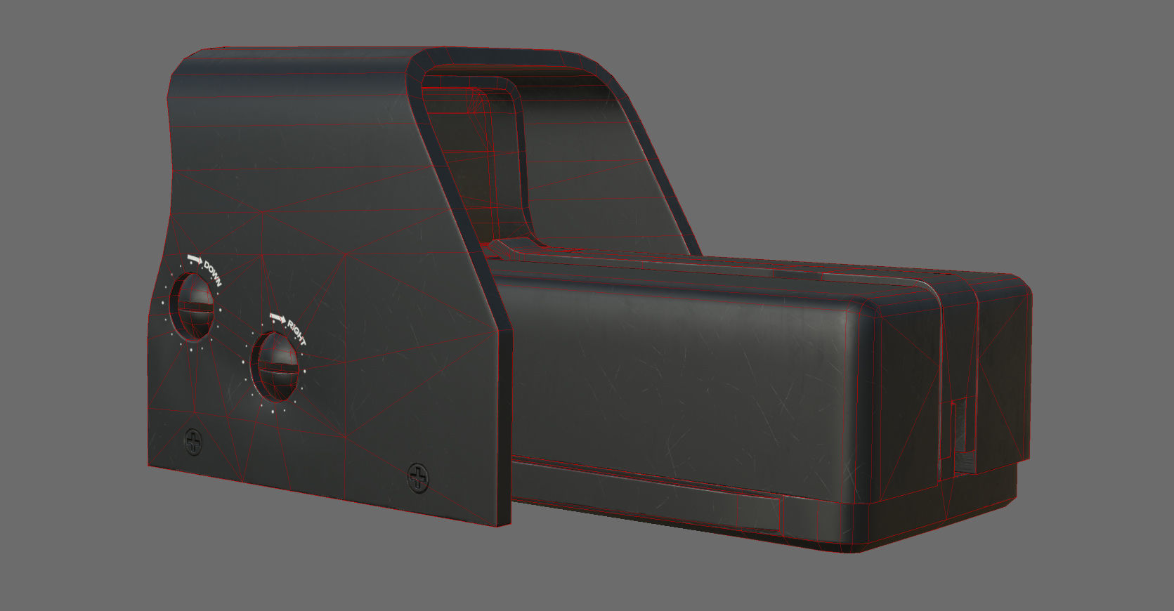 Weapon - Scope - 03 - HoloSight Low-poly 3D model_30