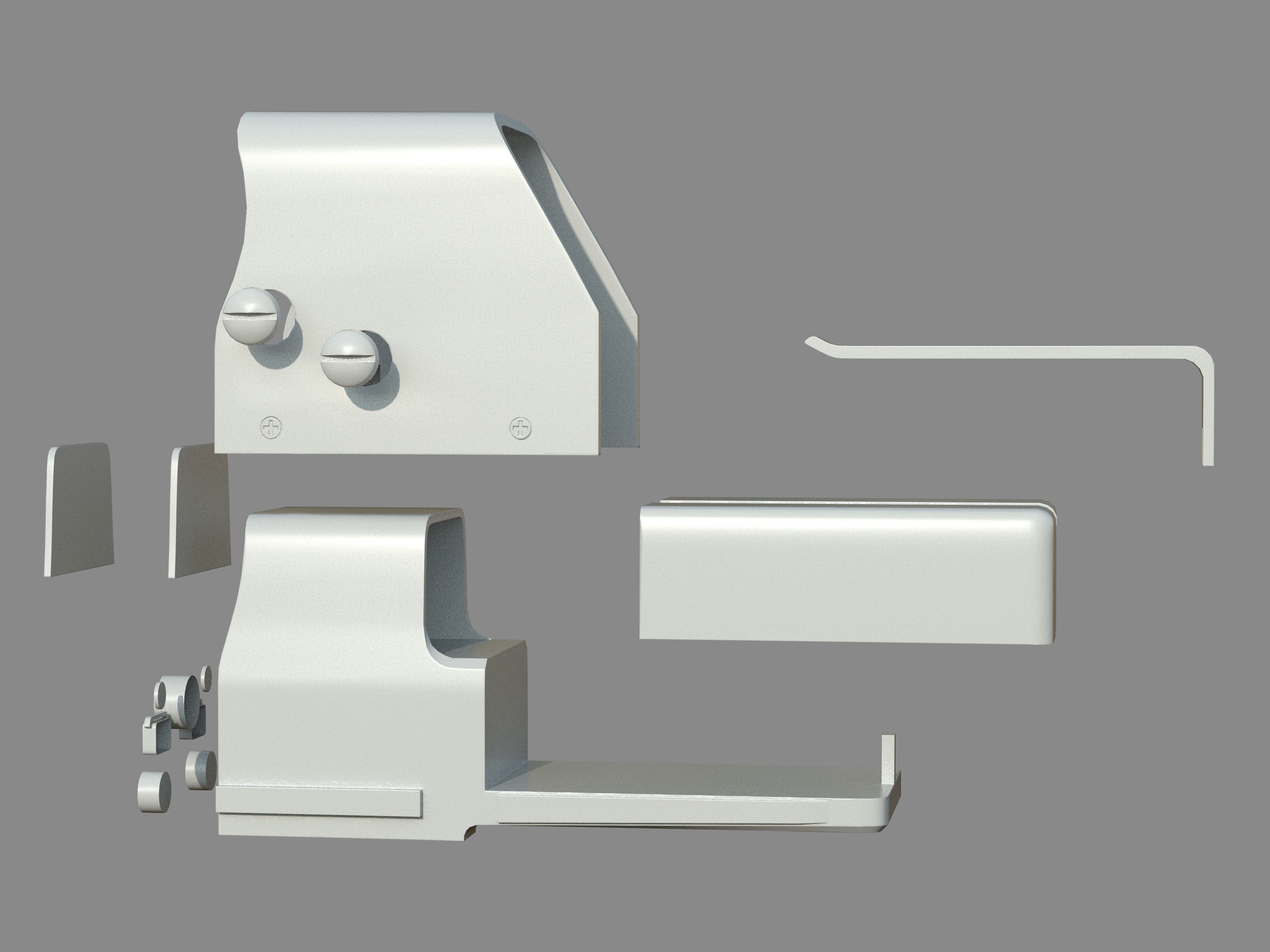 Weapon - Scope - 03 - HoloSight Low-poly 3D model_23
