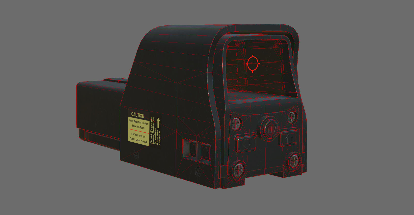 Weapon - Scope - 03 - HoloSight Low-poly 3D model_27