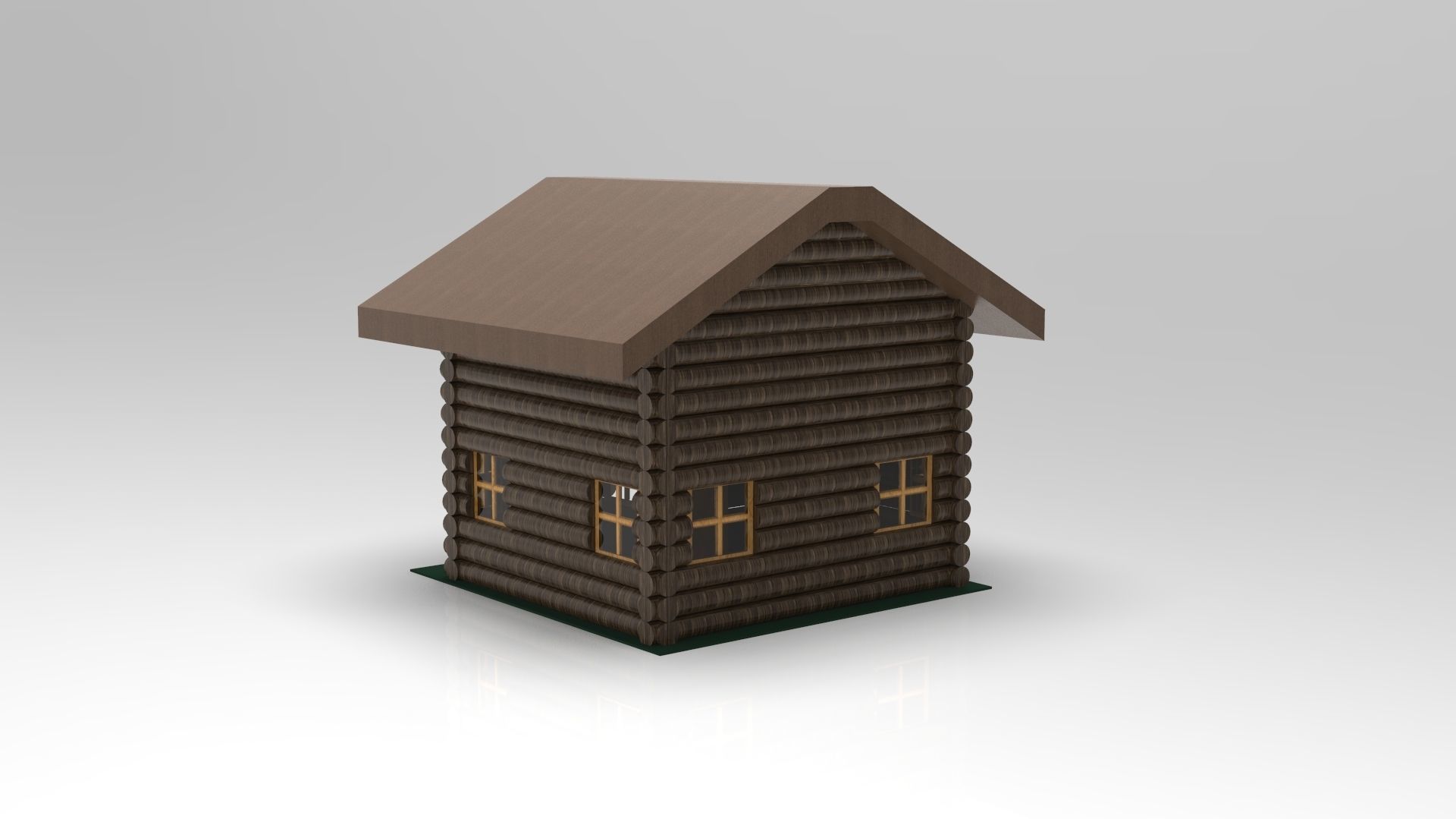 Log Cabin 3D print model_4