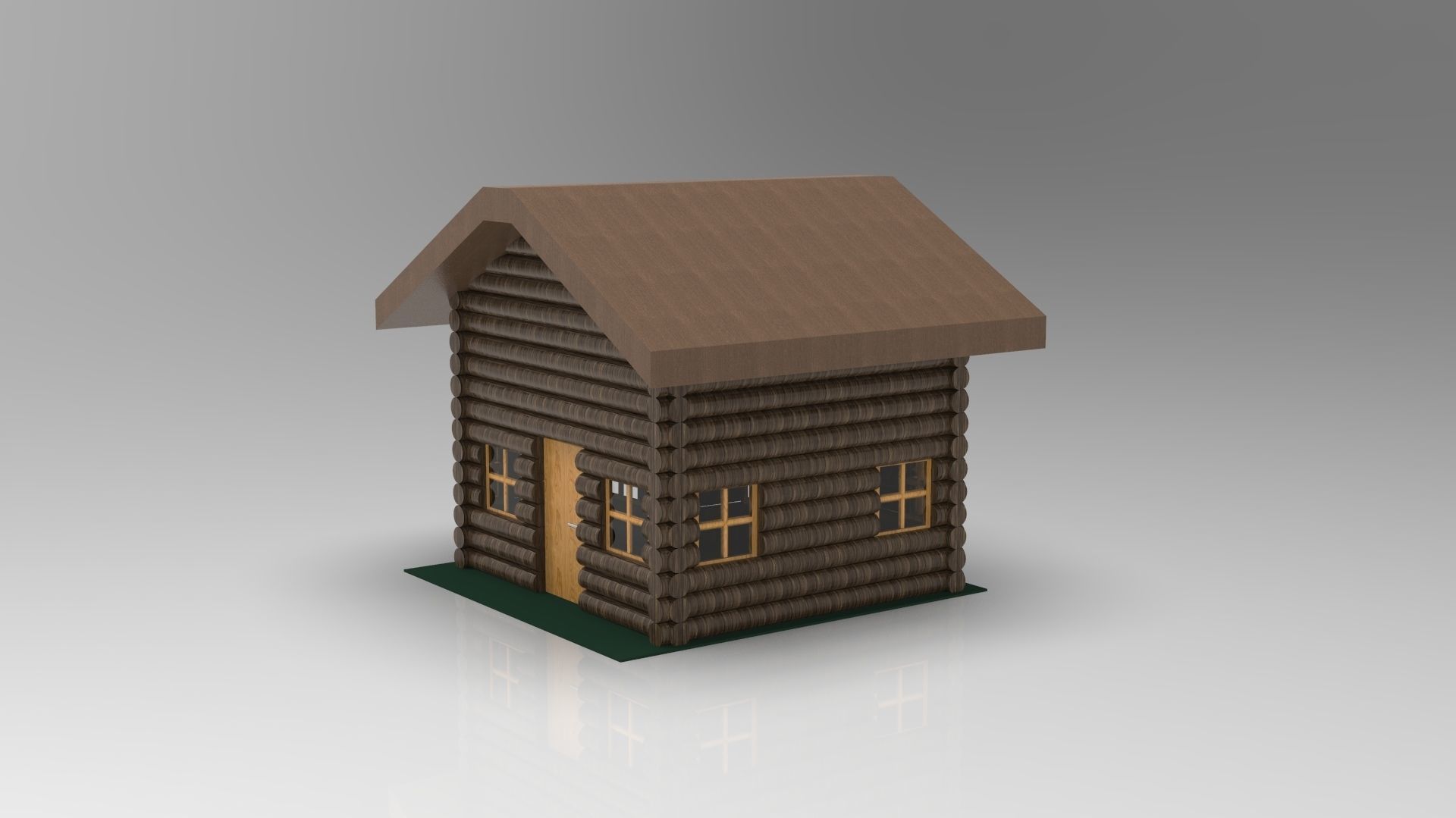 Log Cabin 3D print model_2