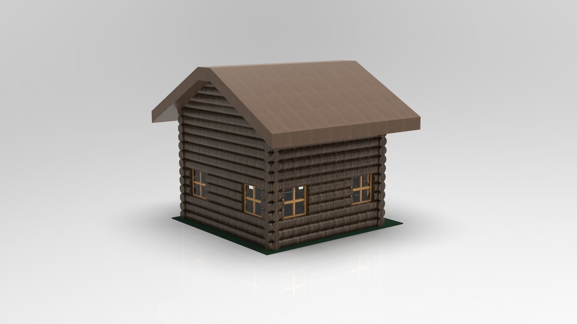 Log Cabin 3D print model_3