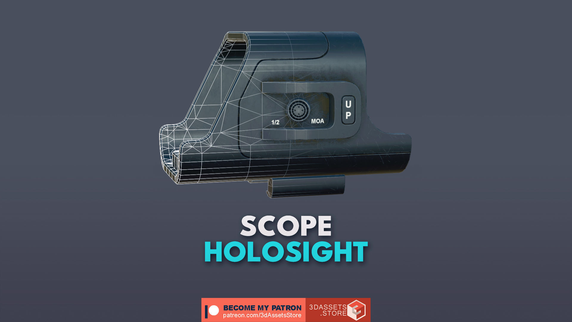 Weapon -  Scope Pack Bundle 3D Model Collection_11