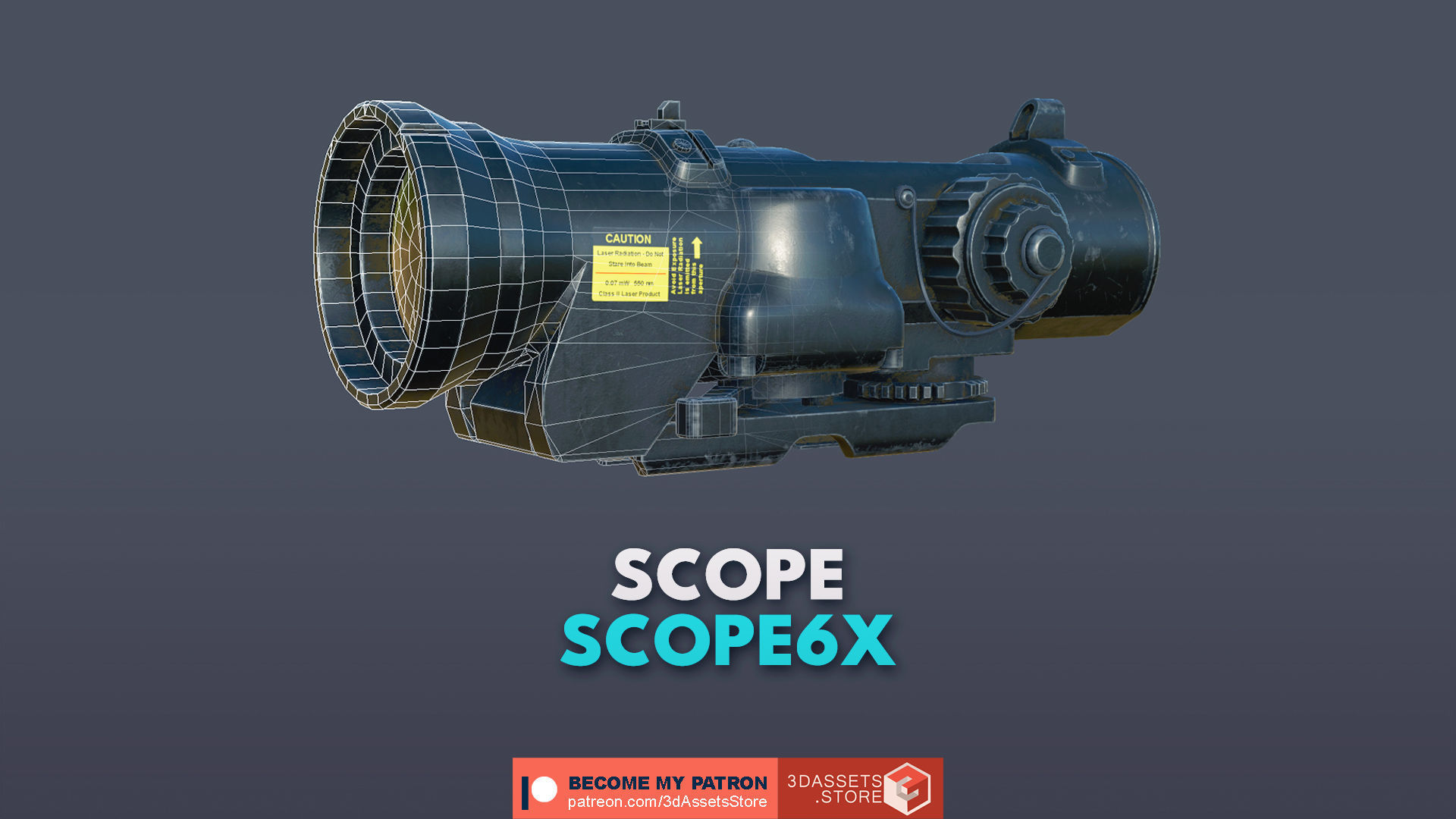 Weapon -  Scope Pack Bundle 3D Model Collection_5