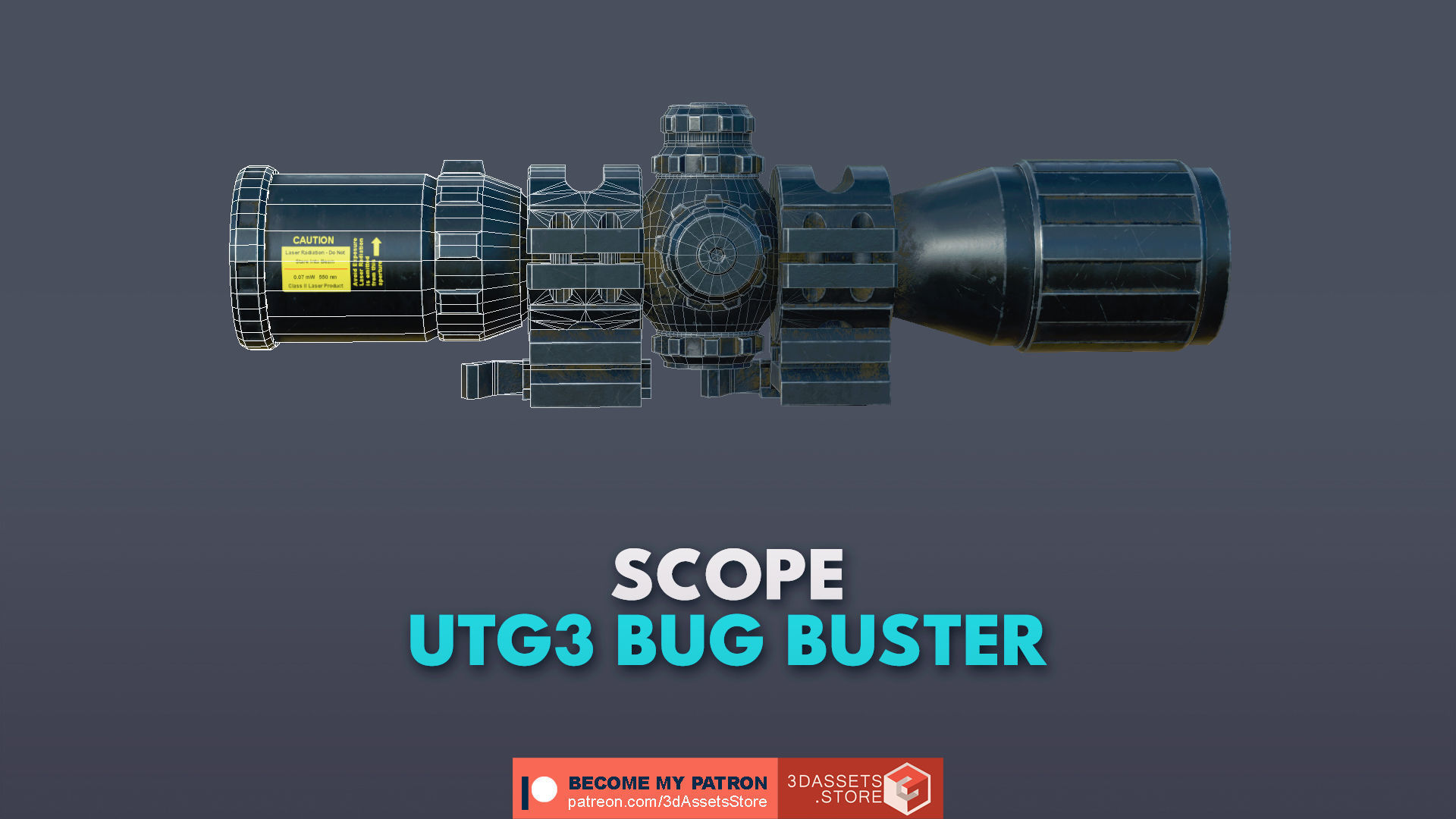 Weapon -  Scope Pack Bundle 3D Model Collection_8