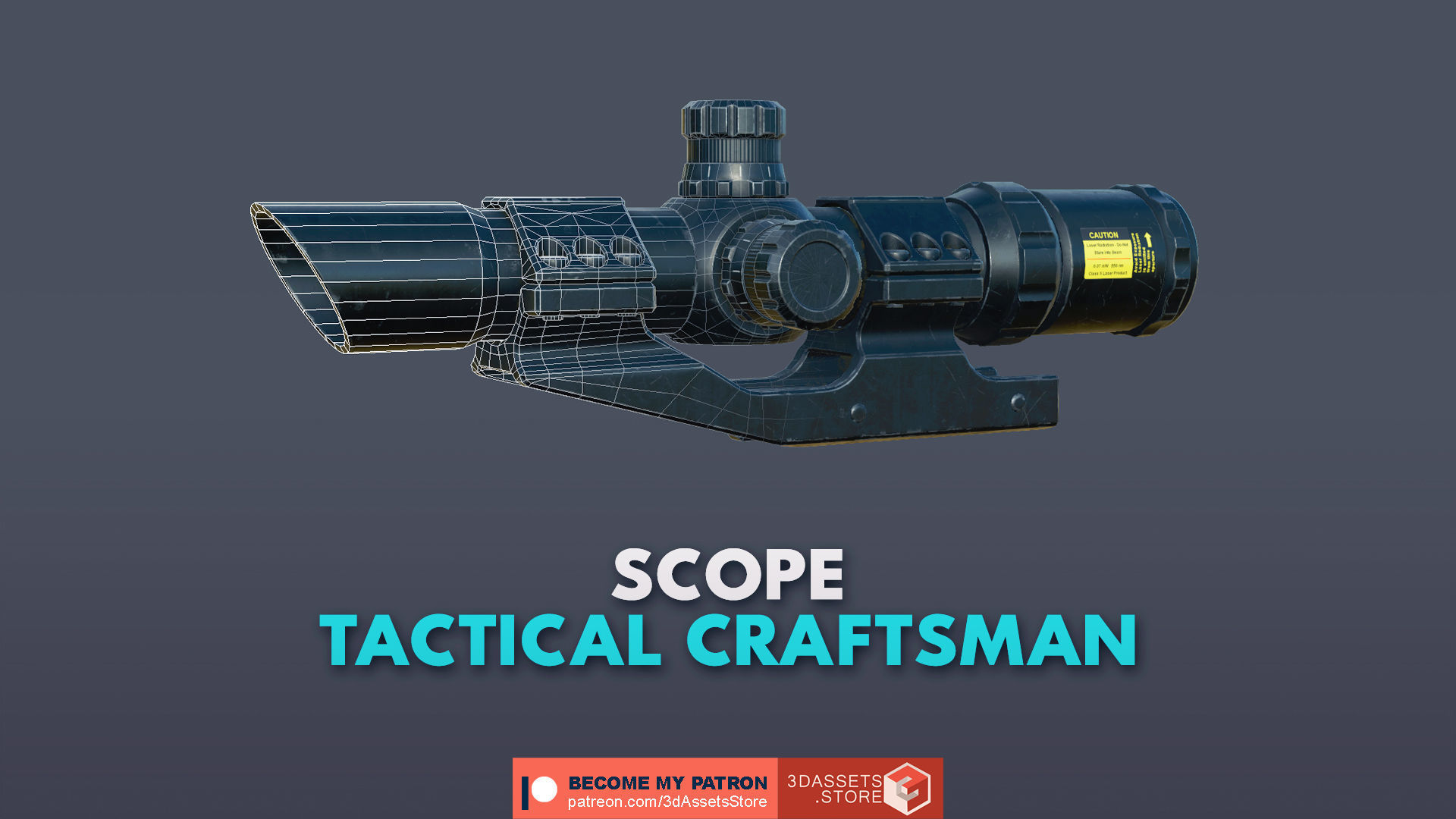 Weapon -  Scope Pack Bundle 3D Model Collection_12