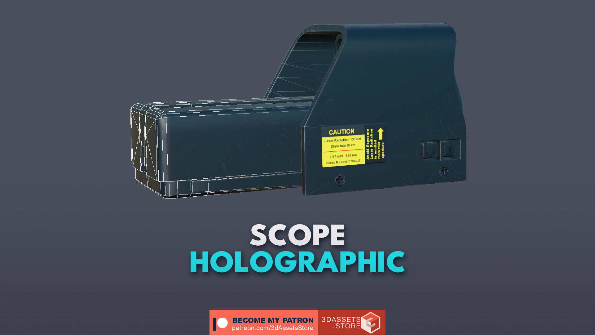 Weapon -  Scope Pack Bundle 3D Model Collection_4
