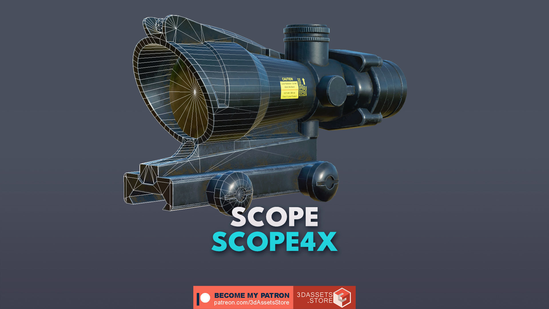 Weapon -  Scope Pack Bundle 3D Model Collection_7
