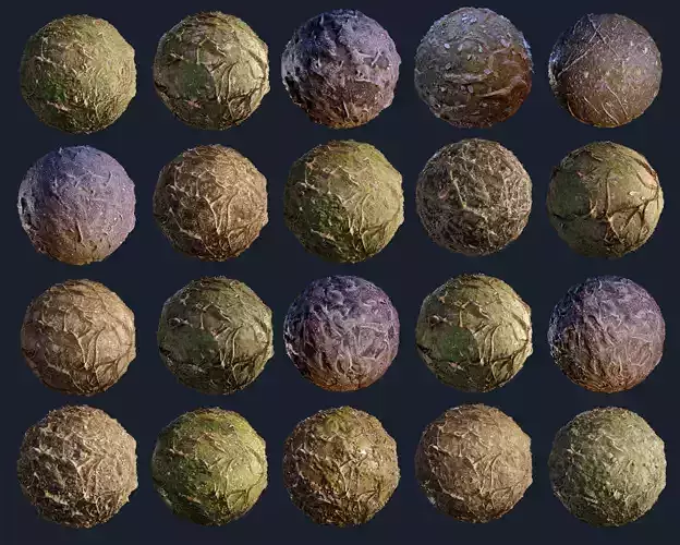 20 Ground Tree Roots Forest Seamless PBR Texture Pack