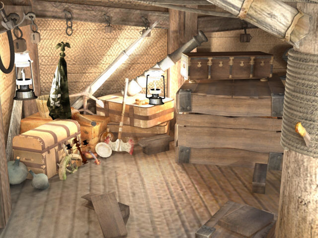 Warehouse piate ship  3D model_7