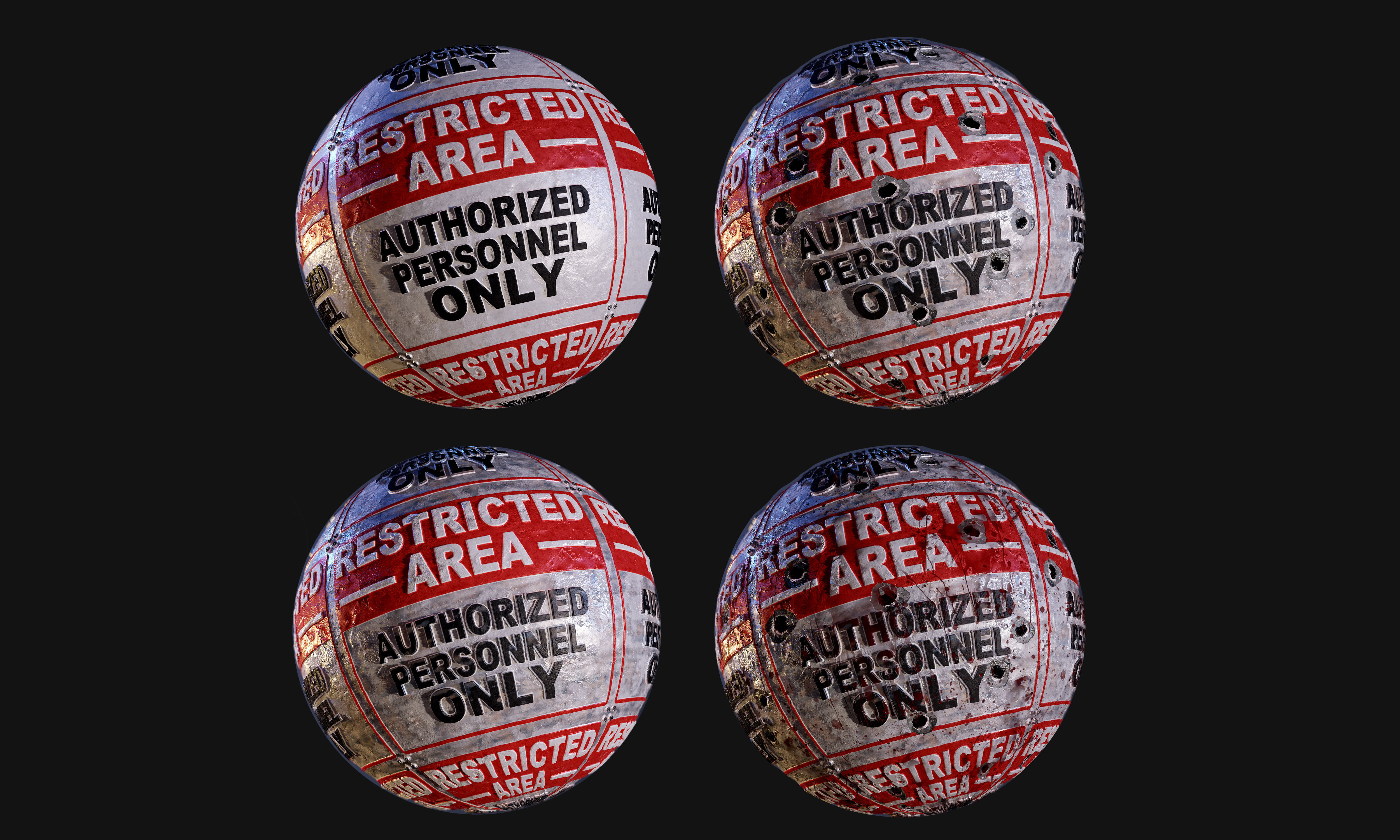 20 Signage Seamless PBR Textures Pack Texture_3