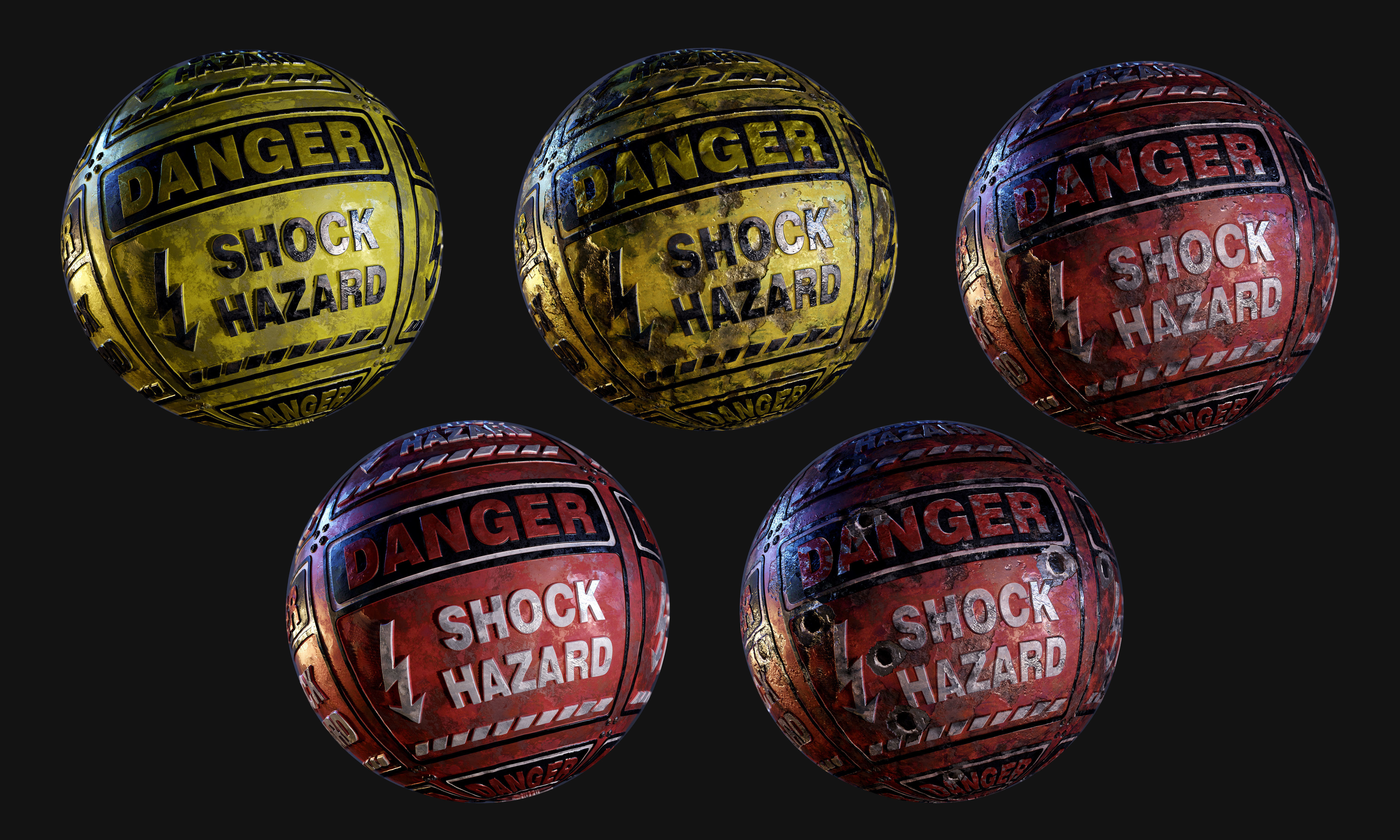 20 Signage Seamless PBR Textures Pack Texture_1