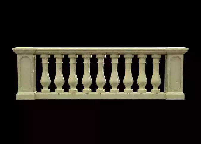 Classic Balustrade 3D model