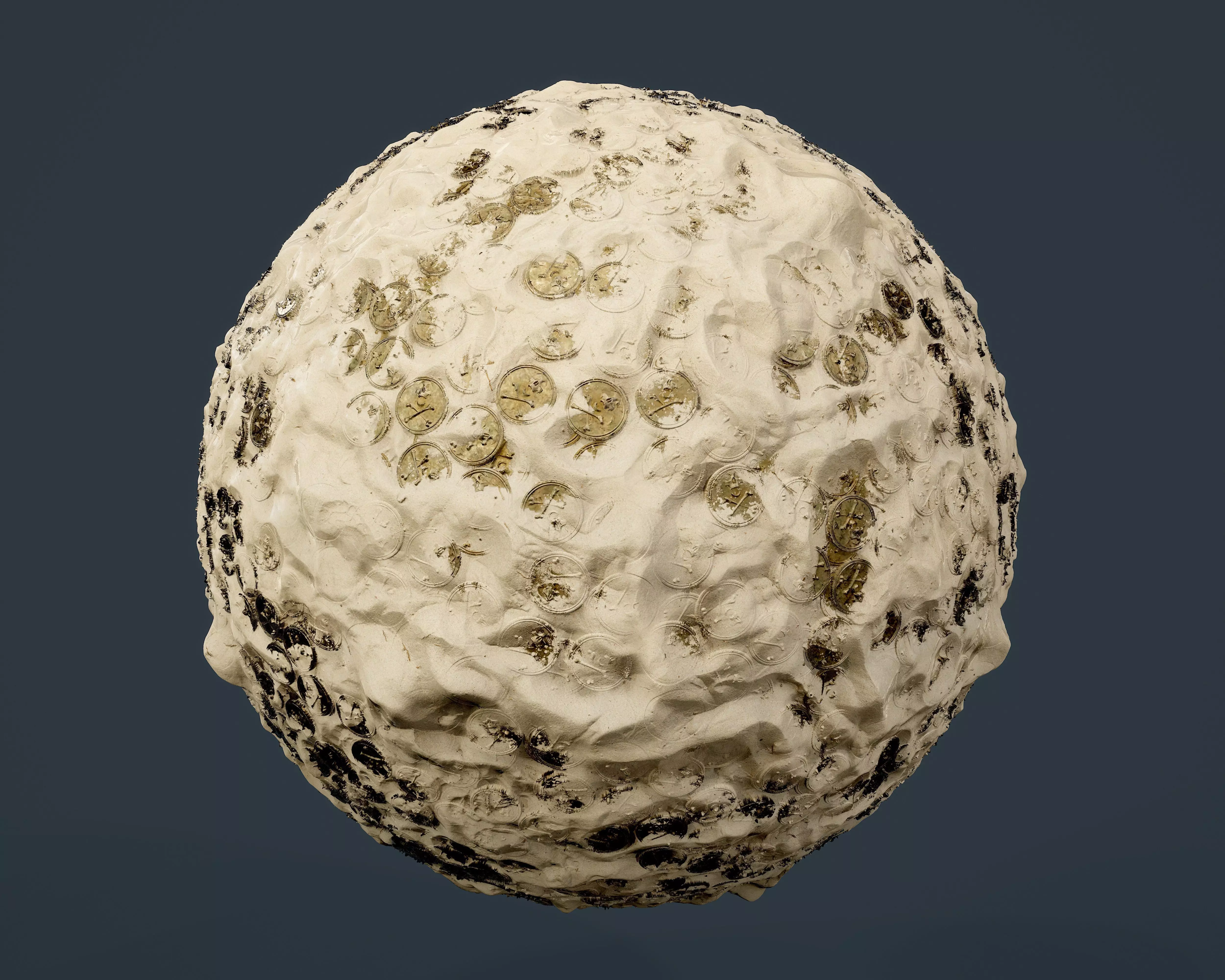 Metal Pirate Treasure Sand Beach Seamless PBR Texture Texture