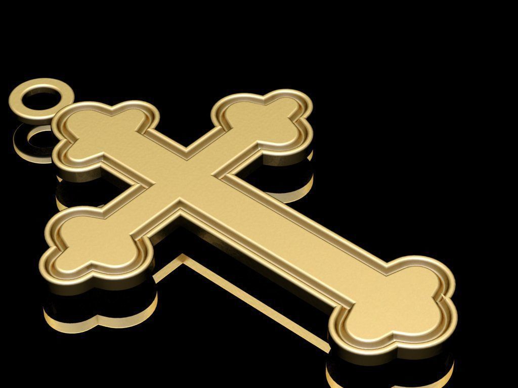 Cross Necklace Model 01 3D print model_1