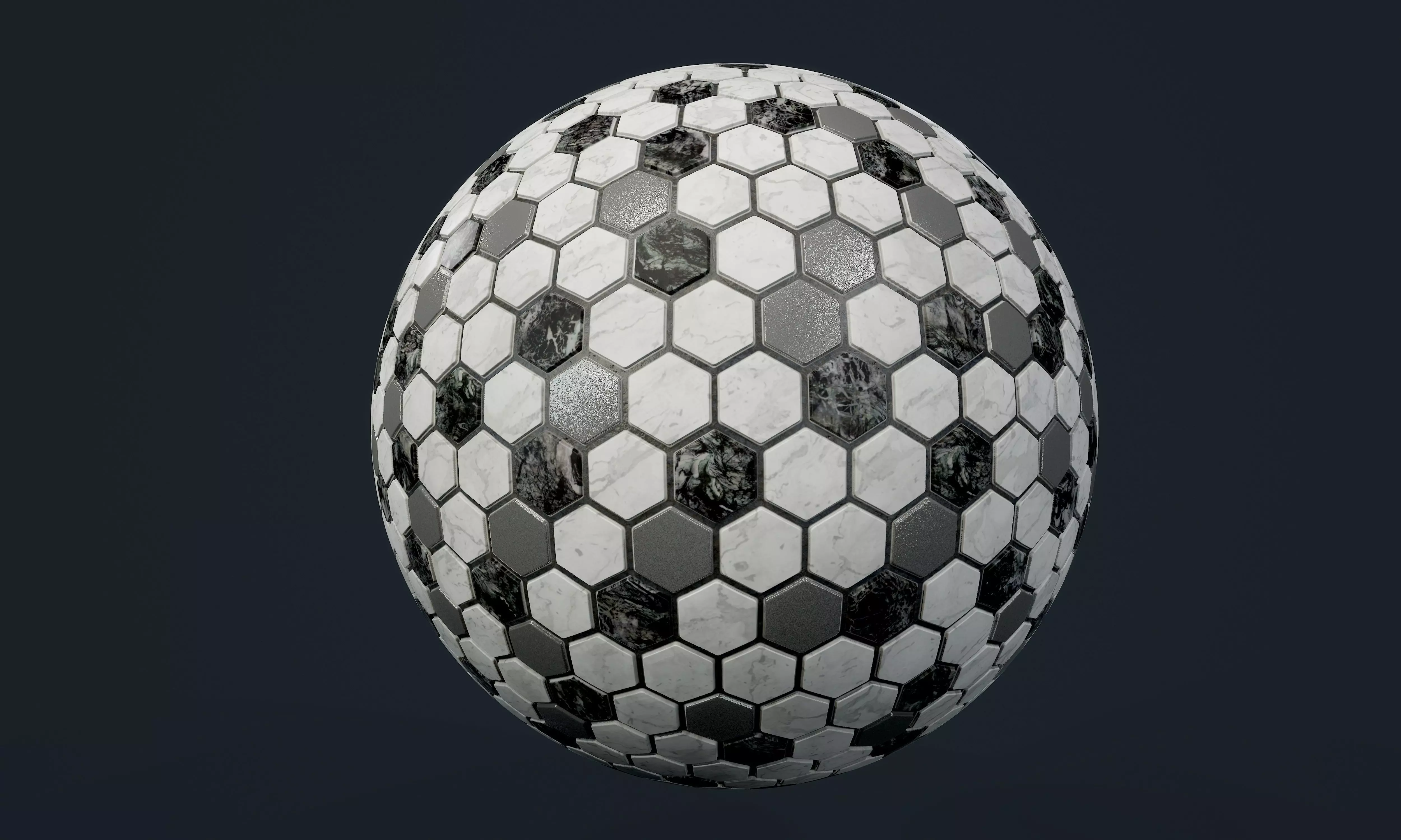 Marble Tile Seamless PBR Texture Texture_0