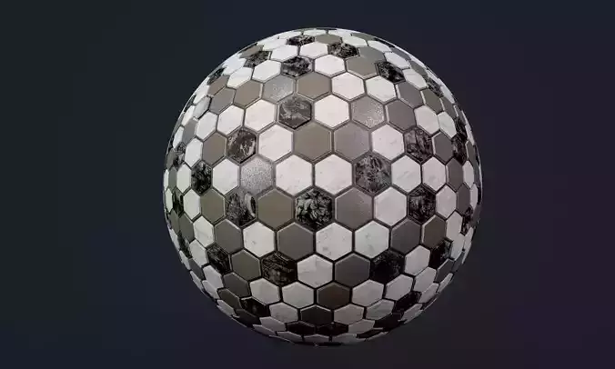 Marble Tile Seamless PBR Texture