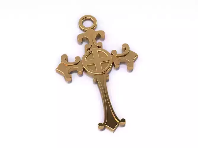 Cross Necklace Model 03