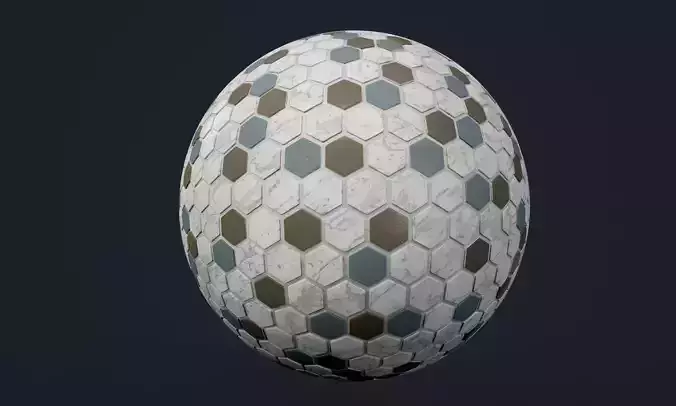 Marble Tile Seamless PBR Texture