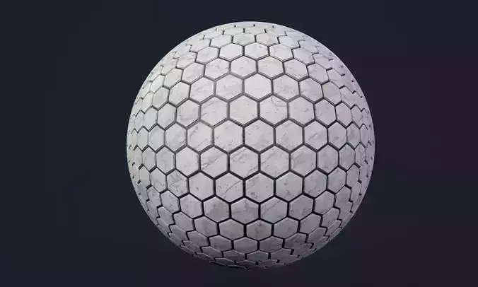 Marble Tile Seamless PBR Texture
