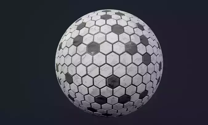 Marble Tile Seamless PBR Texture