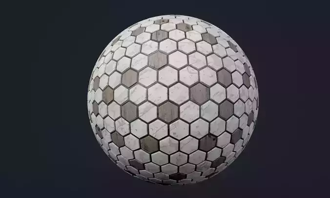Marble Tile Seamless PBR Texture