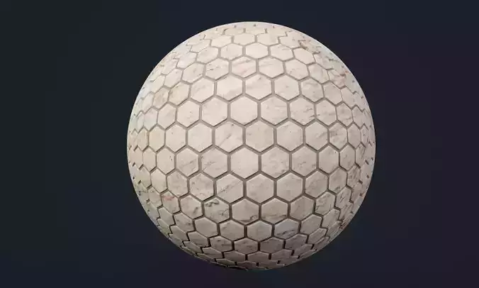Marble Tile Seamless PBR Texture