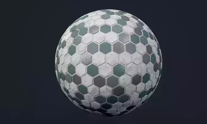 Marble Tile Seamless PBR Texture