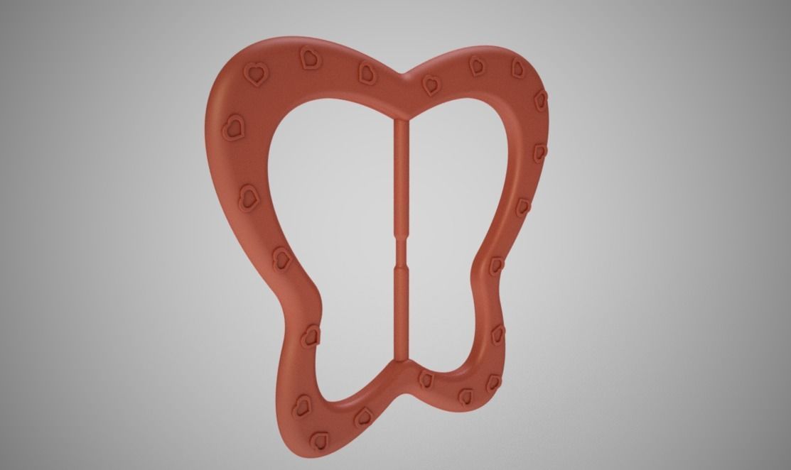 Butterfly Buckle 3D print model_8